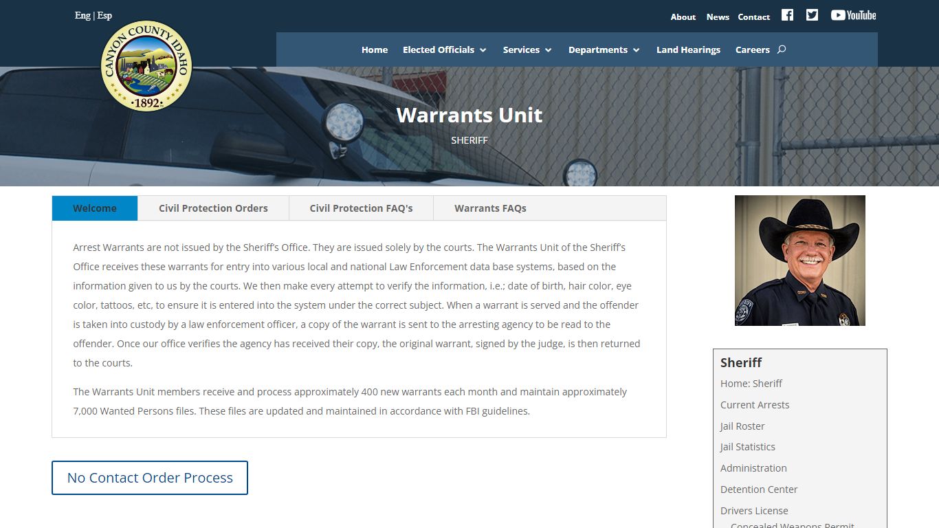 Warrants Unit | Canyon County